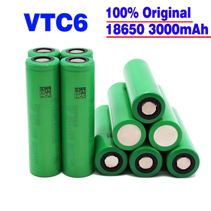 original 3.7V 3000 mAh Li ion rechargeable 18650 battery for us18650 vtc6 20A 3000mah for Sony toys tools flashlight