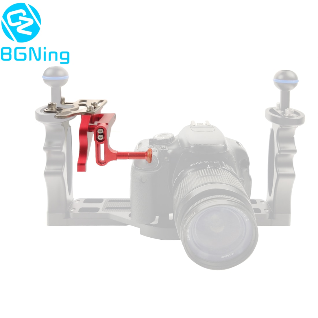 Adjustable Shutter Trigger Extension Rod Diving Camera Stand Mount Adapter DSLR SLR Underwater Tray Waterproof Housing Case Part