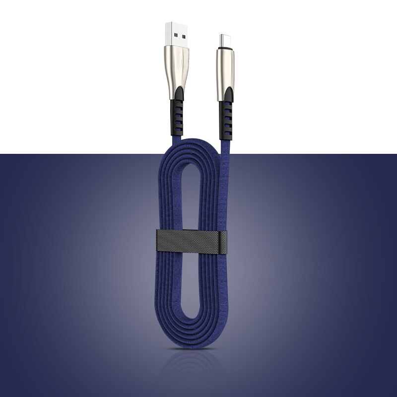 NOHON 3M 2M 3A 1M Rápido Cabo De Carregamento USB Cabo C Para Samsung S10 S9 S8 S7 xiaomi Huawei P30 Tipo C Cabo USB Cabo do Carregador Rápido: Blue / 2 m