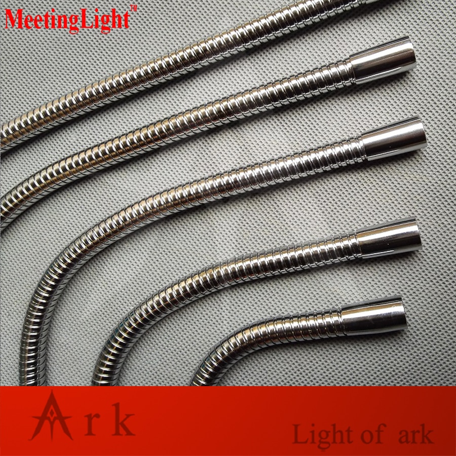 DIY 2pCS/lot m10 male screw +female thread Soft Light metal Flexible conduit metal gooseneck hose serpentine tube clamp lamp