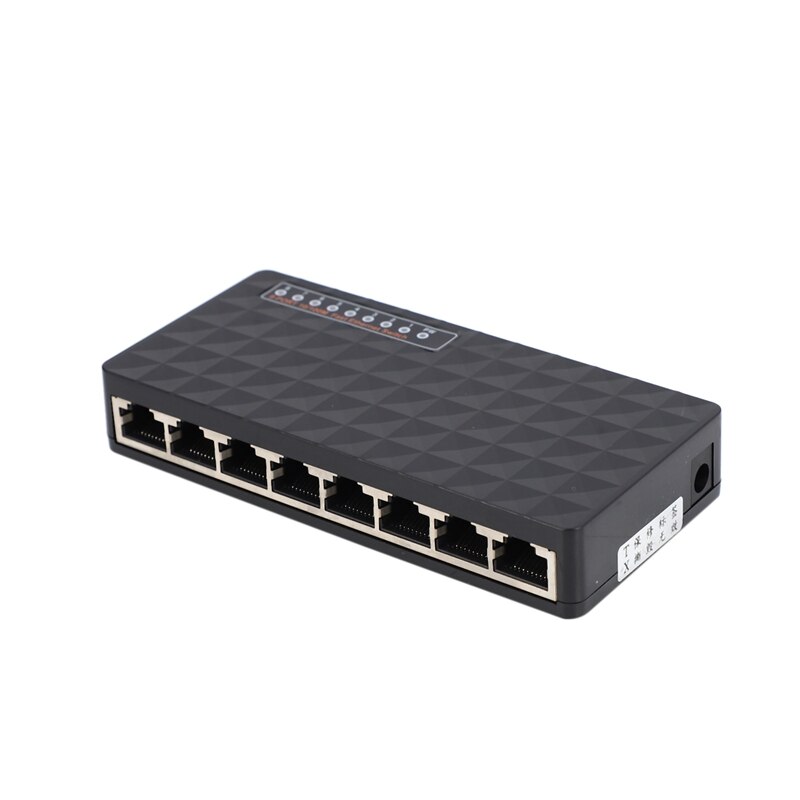 10/100 Mbps 8 Porte Poe Ethernet Lan desktop interruttore di Rete centro adattatore (Spina di Ue)