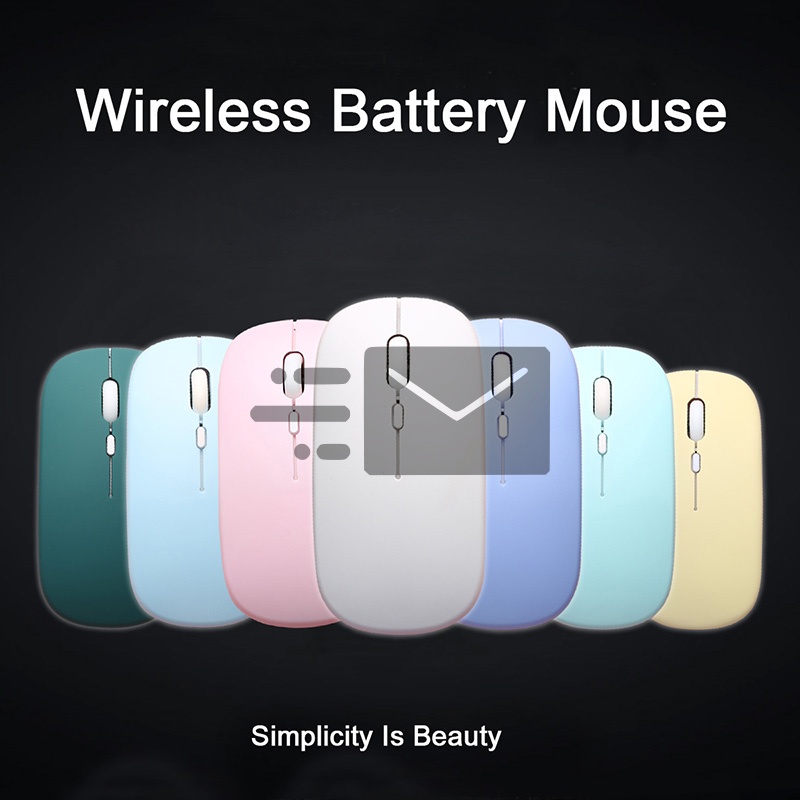 Bluetooth-kompatibel mus trådløs mus lydløs computermus bærbar fungerende gamingmus til bærbar computer ipad air pro tablet pc