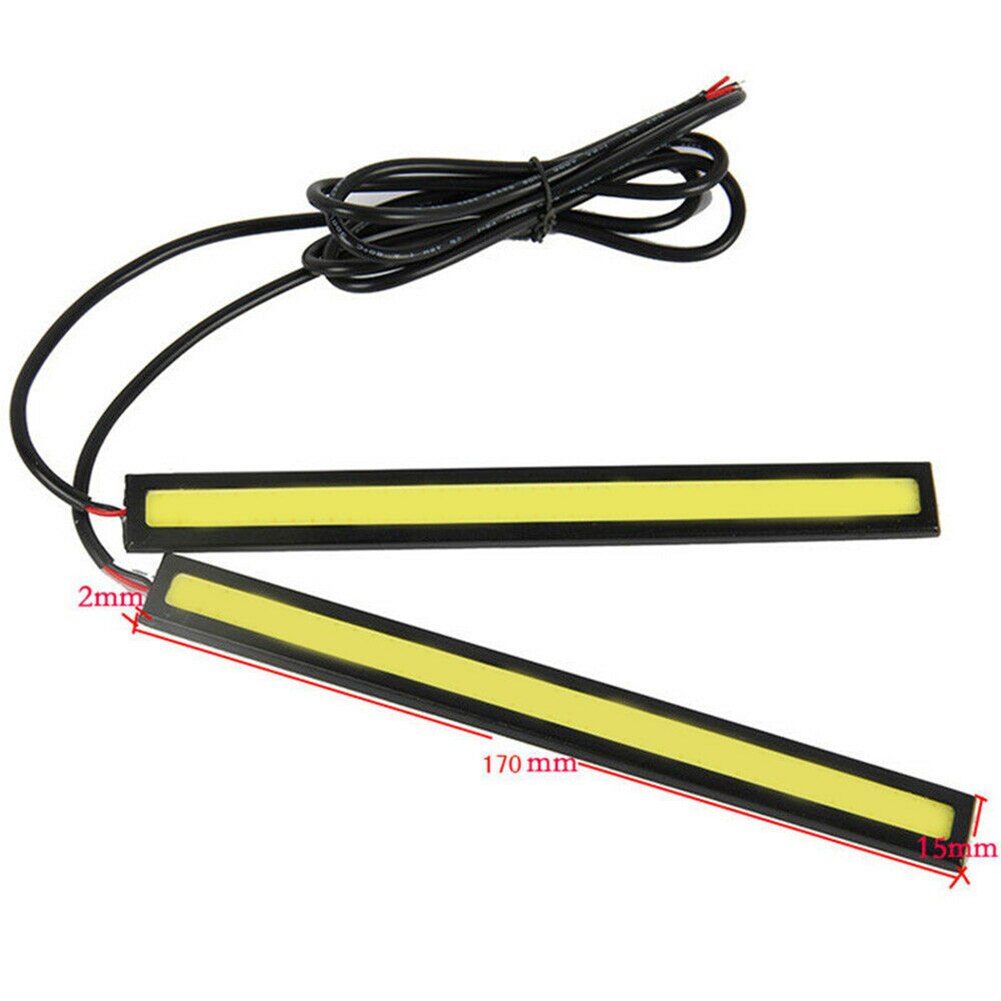 6Pcs Dc 12V 17Cm Dagrijverlichting Waterdicht Wit Drl Led Auto Lamp Strip Verlichting Bars Voor camping Caravan Boot Auto