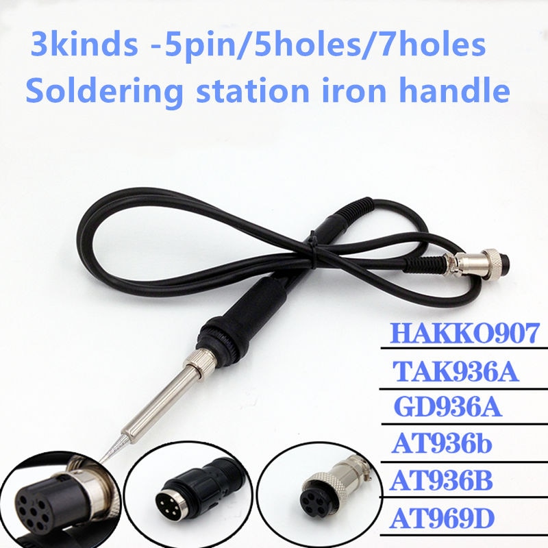 3kinds Soldering station iron handle 24V For HAKKO 907 ESD 936 937 928 926 AT936B AT936b AT969D