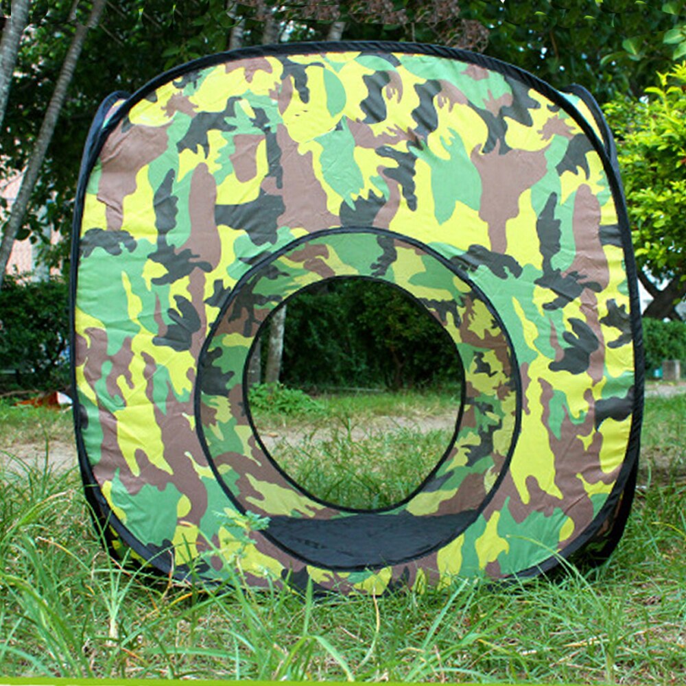 3 in 1 Kids Camouflage Speelgoed Tent Baby Vierkante Cubby Teepee Pop up Tunnel Kruipen Tent Sets Kinderen Outdoor Indoor playhouse Hut