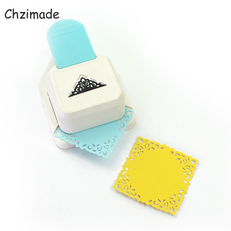 Chzimade Driehoek Vormige Grote Hoek Papier Snijmachine Punch Card Photo Cutter Tool Grens Puncher Scrapbooking Ambachten