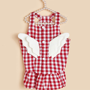Lovely Wings Hond Kat Rooster Jarretel Rok Huisdier Zomer Comfortabel Pak Rok V-Type Jarretelle Hond Jurk Hond Kleding: Rood / Xxl