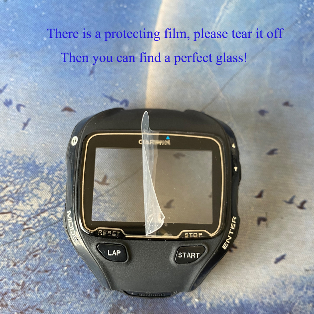 Nueva funda frontal para Garmin Forerunner 910XT, funda trasera con cubierta de vidrio y botones con película protectora y herramientas de reparación
