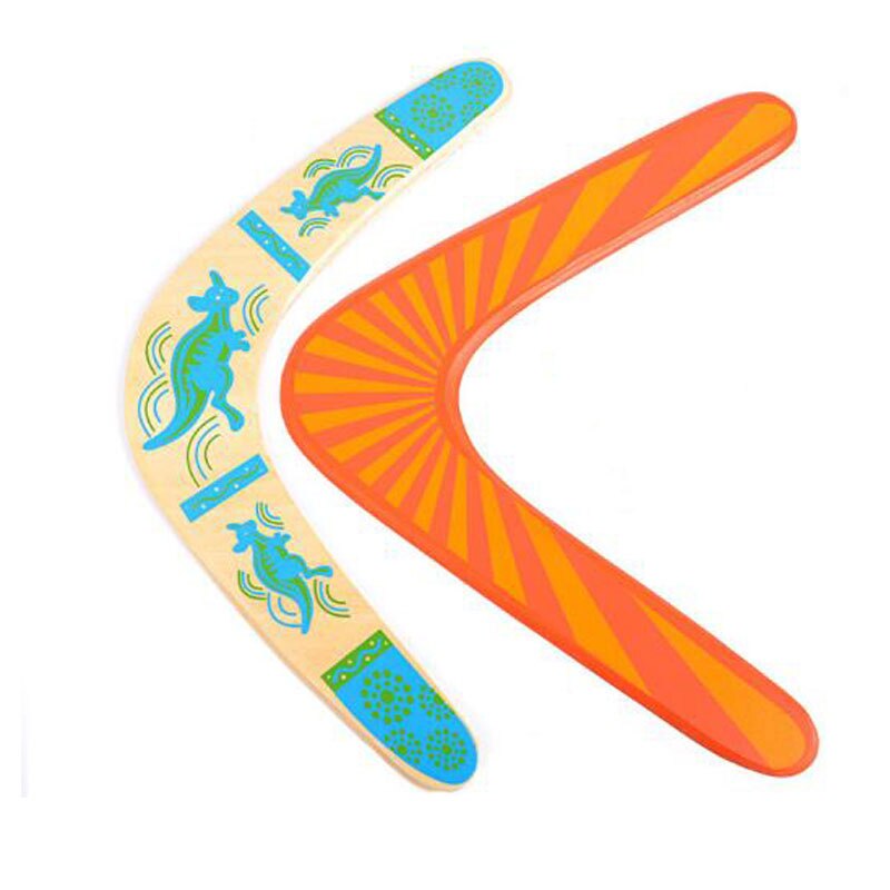 Wooden Boomerang outdoor fun sports Plastic Luminous LED Light Boomerang Outdoor Park special flying Toys Flying Disk saucer GYH