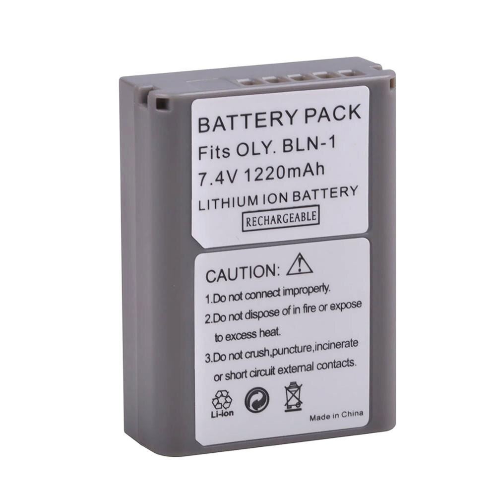 2x BLN-1 Ps BLN1 PS-BLN1 Batterij + Led Ingebouwde Usb Dual Charger Voor Olympus OM-D E-M1, olympus Pen F, OM-D E-M5, Pen E-P5, OM-D: 1Pc