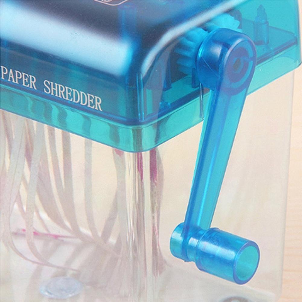 Hand-kurbel Papier A6 Schredder Mini Kleine Schreibtisch-Büro Papier Schredder Papiere Ausrüstungen Haushalt energiesparende Manuelle Shre p3J4