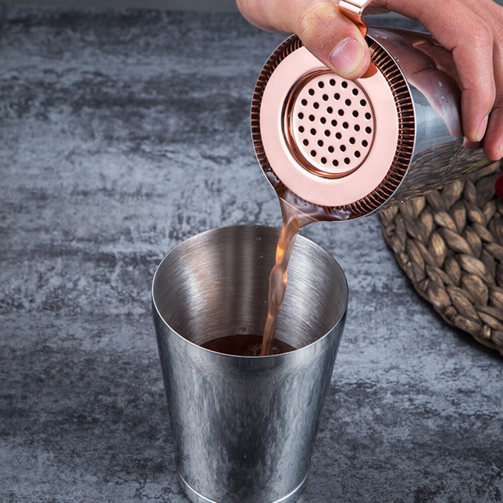 21*10cm Sprung Bar Cocktail Strainer Stainless Steel Deluxe Strainer Bar Strainer Bar Tool Wine Ice Strainer Bar Percolator Wire