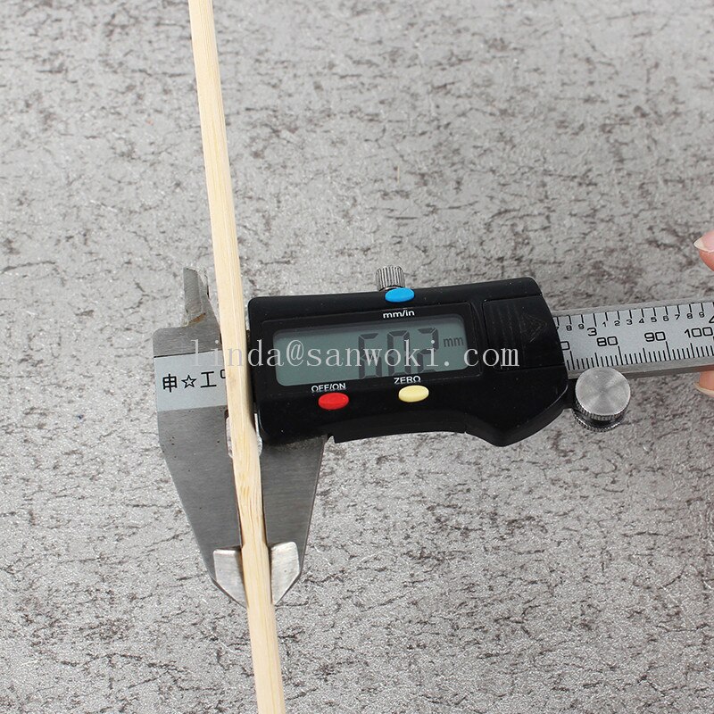 200pcs 6mm*60cm Candied fruit Sticks barbecue skewers Kebab Skewers Potato tower sticks for BBQ Candy floss Bamboo sticks