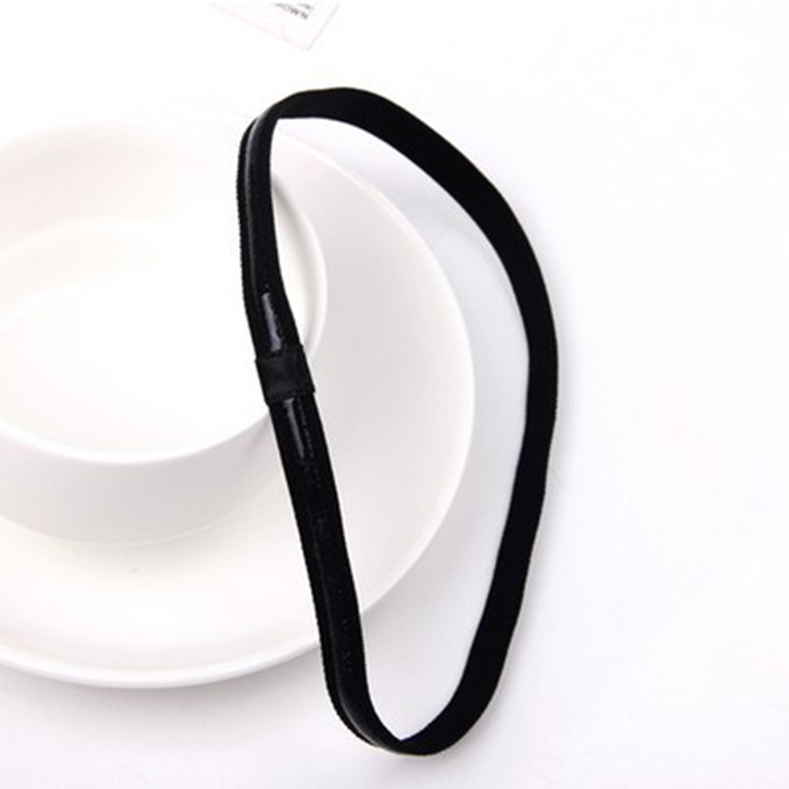 3Pcs Vrouwen Zweetbandjes Voetbal Yoga Pure Haarbanden No-Slip Elastische Rubber Dunne Sport Hoofdband Mannen Haaraccessoires headwrap