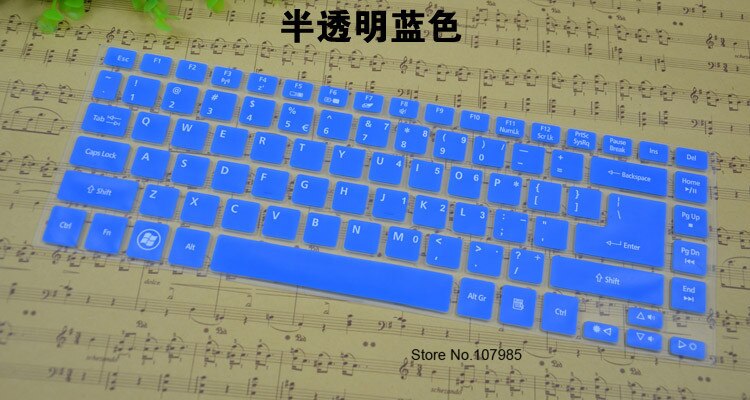 14 cal klawiatura pokrywa Protector dla Acer Aspire ES1-411 ES1-431 TMP245 E5-472G 4755G E5-471 421 E1-472 ES1 411 V5-471: Blue