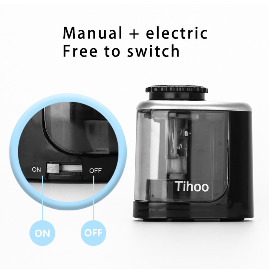 Temperamatite elettrico automatico temperamatite scolastico cancelleria per matite e matite colorate cancelleria alimentata a batteria/usb