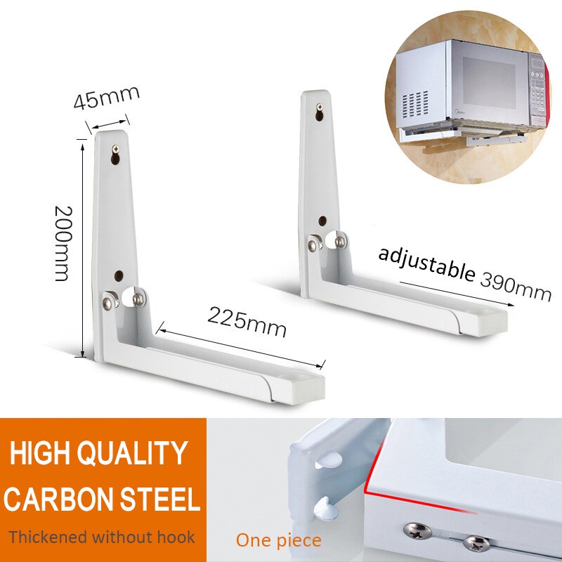 Holders Kitchen Shelf Retractable Bracket Stainless Steel Microwave Oven Shelf Rack Kitchen Retractable Bracket Oven Rack: 01