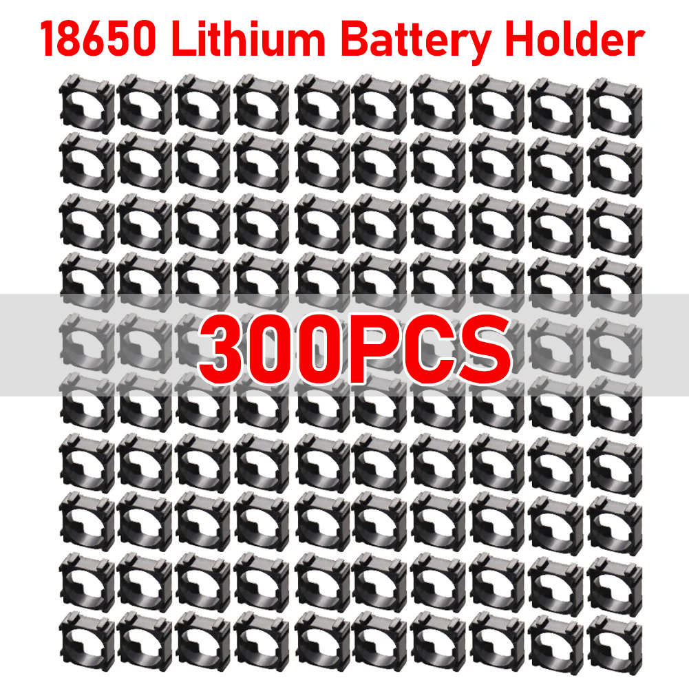 100-400 Stuks 18650 Lithium Batterij Houder Cilindrische Anti Trillingen Plastic Batterij Beugel Li-Ion Batterij Spacer Mobiele Holde: Blauw