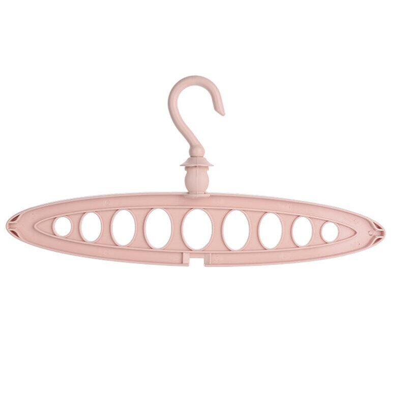 Multifunction Clothes Hanger Clothes Drying Rack Plastic Clothes Hangers Home Storage Hangers: Pink