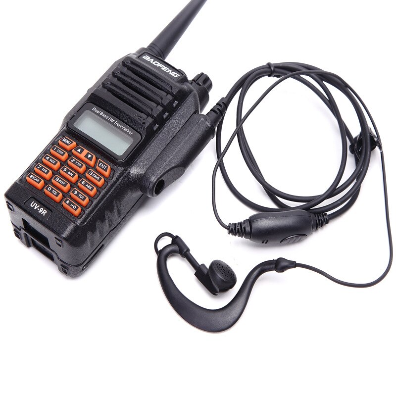 Walkie talkie Baofeng słuchawka z PTT mikrofon zestawu słuchawkowego dla Baofeng UV-XR A-58 UV9R UVXR plus GT-3WP UV-5S ręczny dwa sposób radio