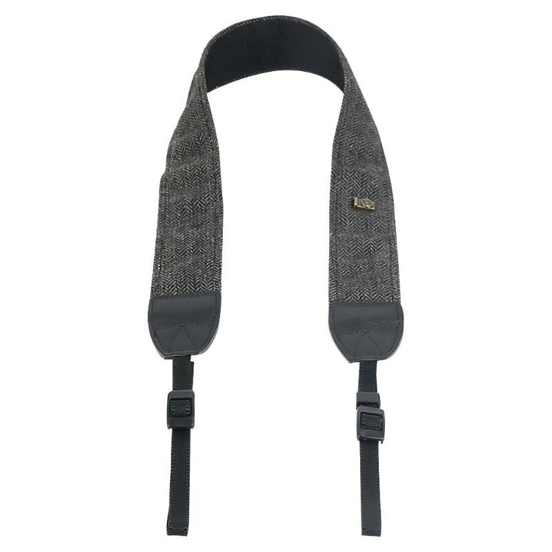 Universal Adjustable Cotton Leather Camera Shoulder Strap for DSLR Cameras: Grey
