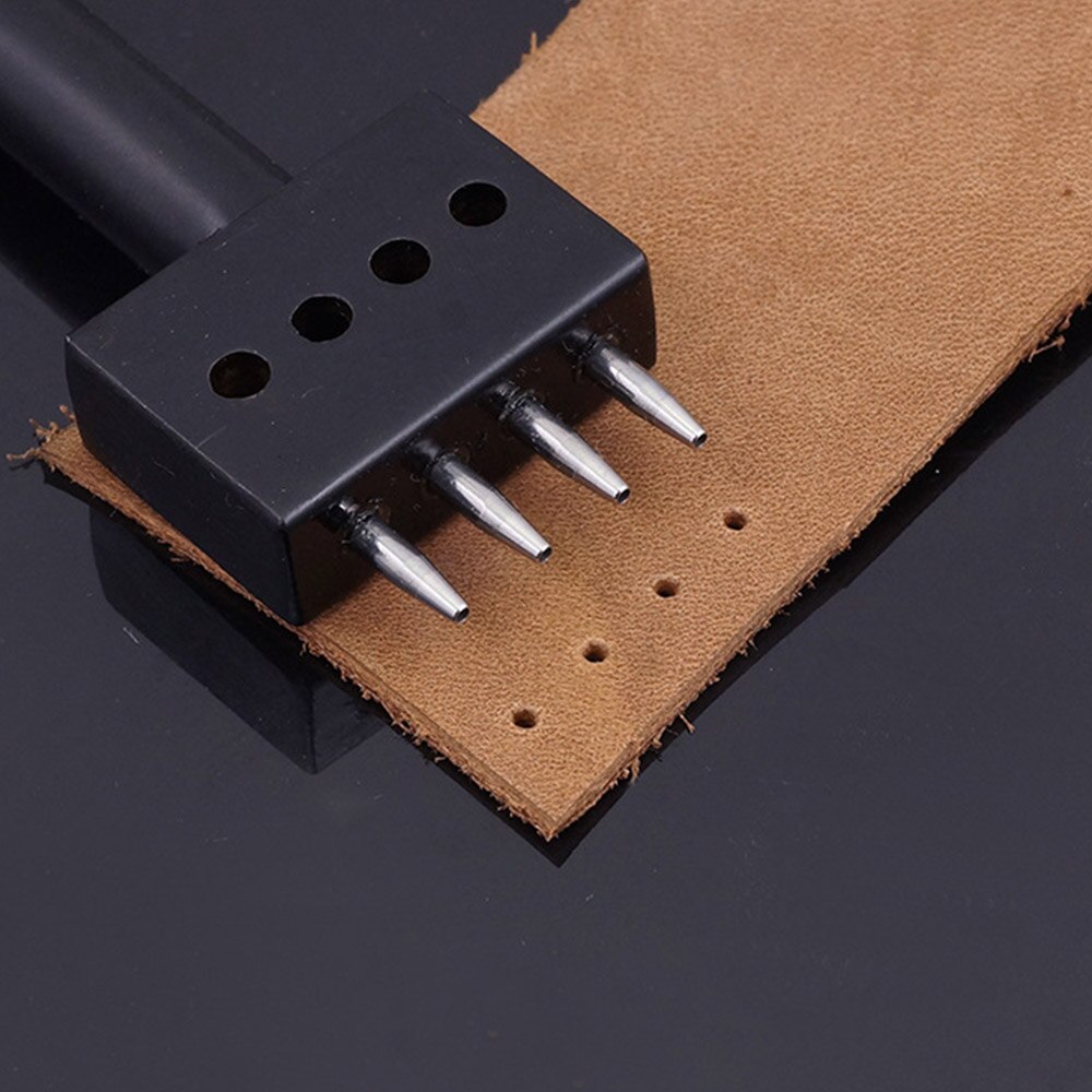 4 5 6 8mm Spacing leather hole punches DIY Hand Perforated Round Stitching Punch Tools Hole Cut Leather Punching Tool 2/4/6/Hole