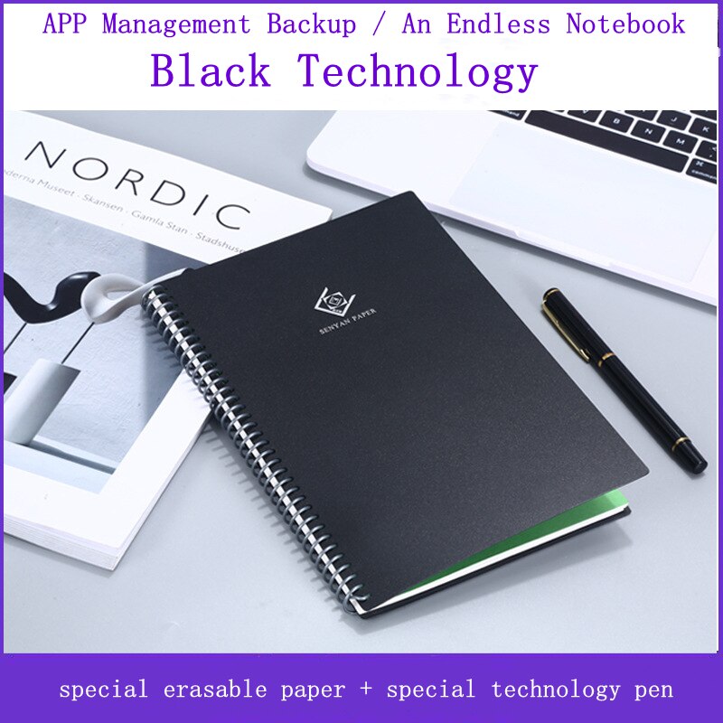 Inteligentny wielokrotnego użytku wymazywalnej zeszyt wymazać notatnik A5/B5 z piórem Pocketbook notes biuro rysunek szkolny prezent