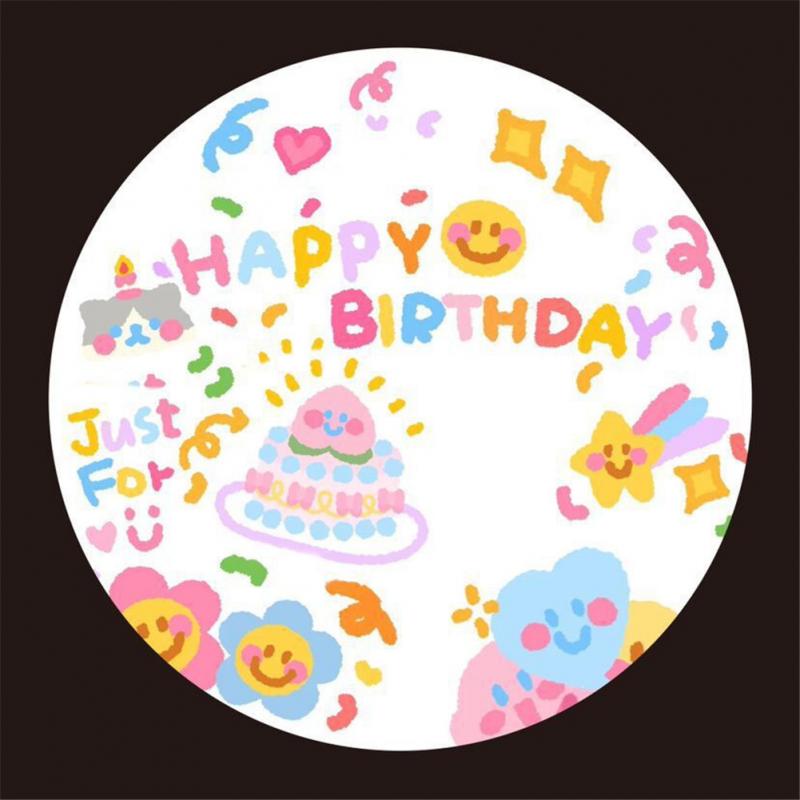 Happy Birthday Night Light Photo Projector Birthday Party For Kids Korean Wedding Projection Lamp Bedroom Decoration 2022: 02