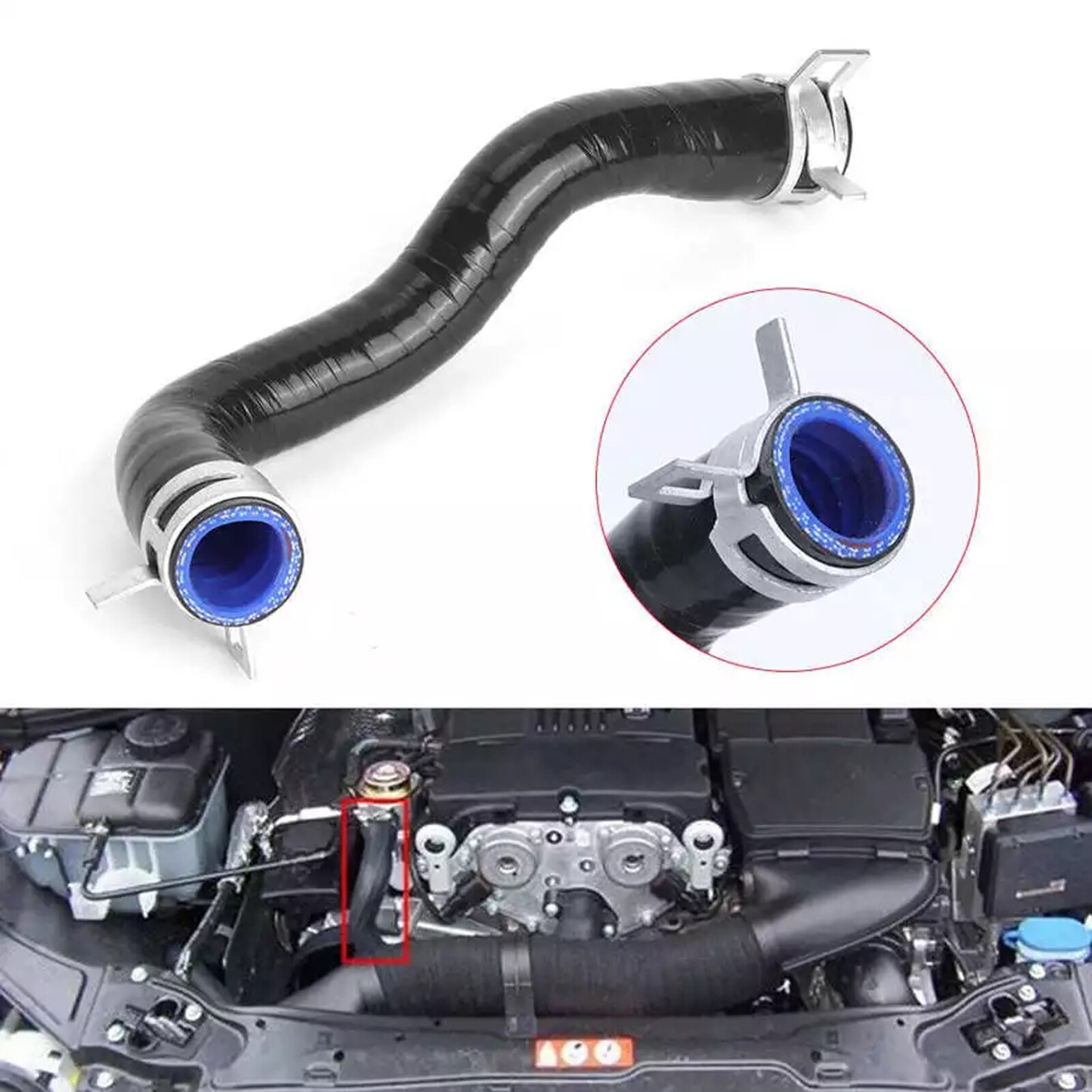 Air Intake Hose Inlet Air Pipe Turbo Intake Repair Hose for Mercedes-Benz W204 C180 C250 E200 E250 SLK200 with M271 Engine