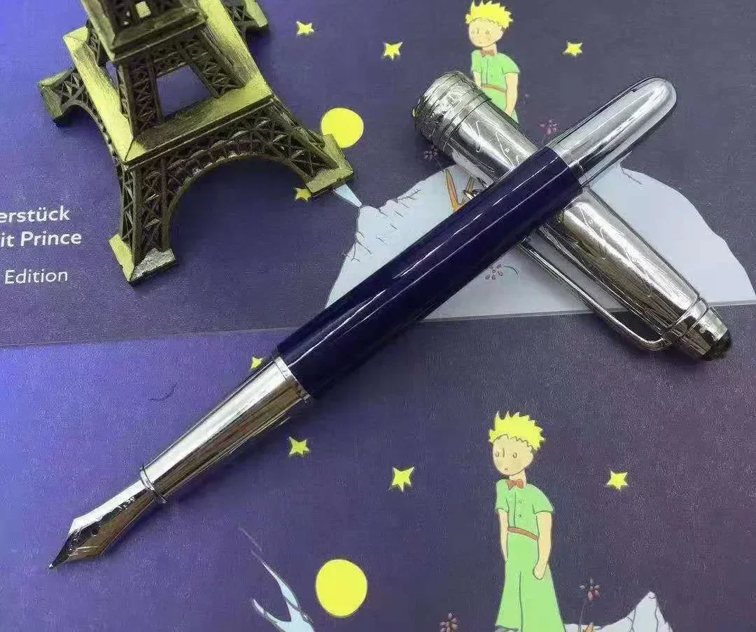 Bolígrafo pequeño Prince de lujo, suministros de oficina de Metal, fuente de Gel para escribir