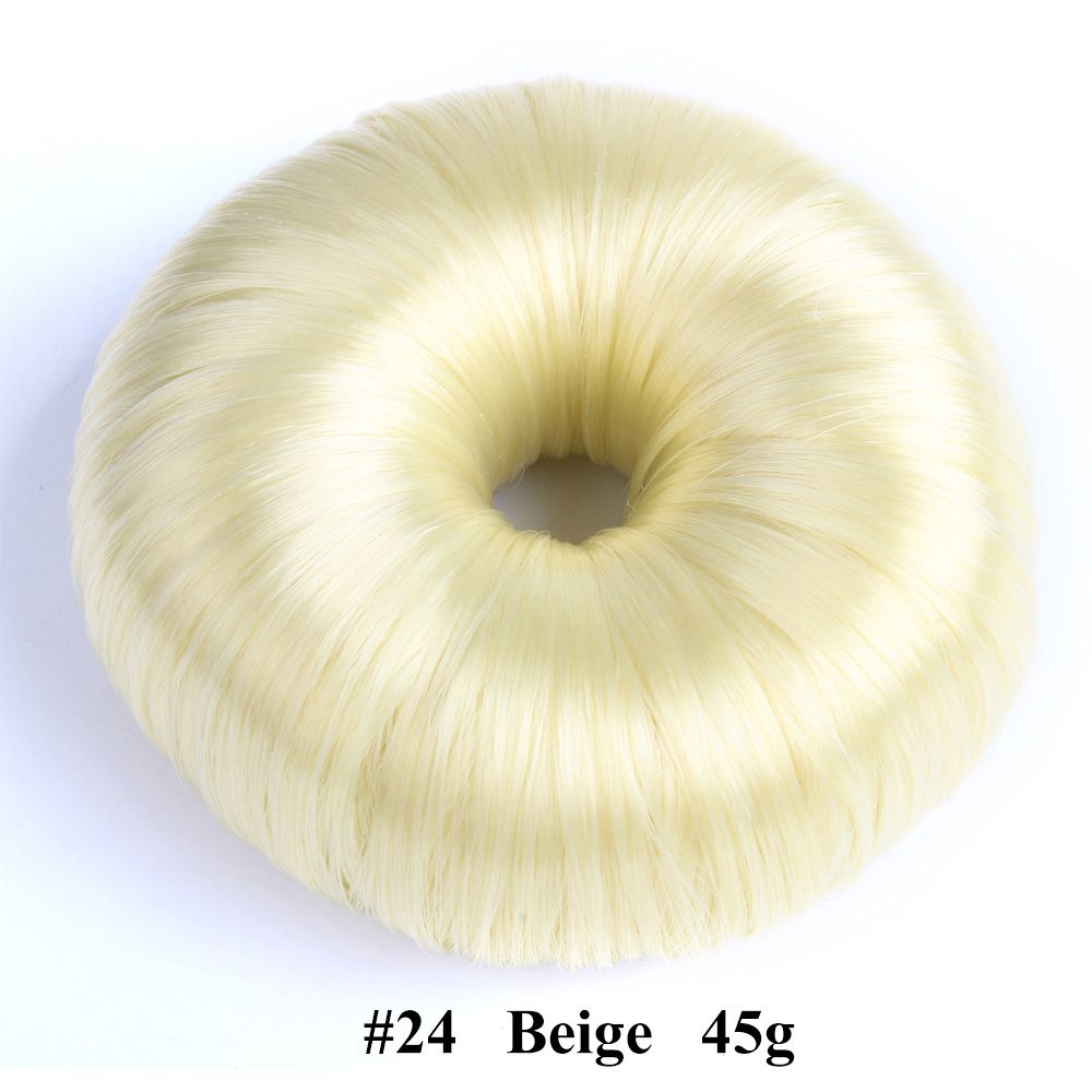 Vrouwen Beige Bruine Haaraccessoires Haar Pruik Zwart Haar Ring Haar Donut Shaper Haar Styling Tools Bun Maker: Black