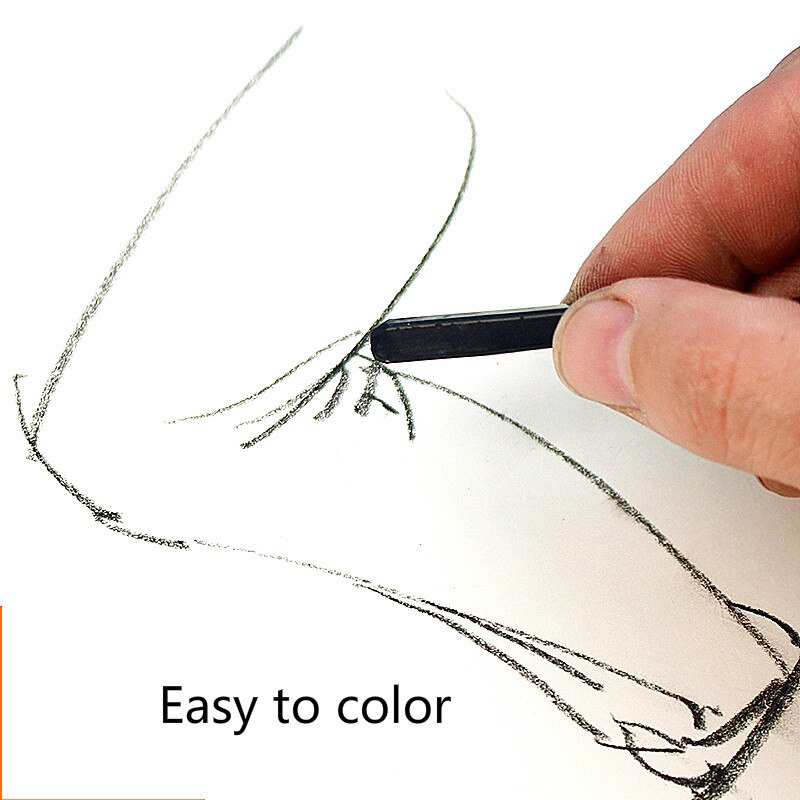 Brown Charcoal Pencil Black Willow Charcoal Stick Water Soluble Sketch Charcoal Strips Drawing Pencil Sketch Painting Supplies