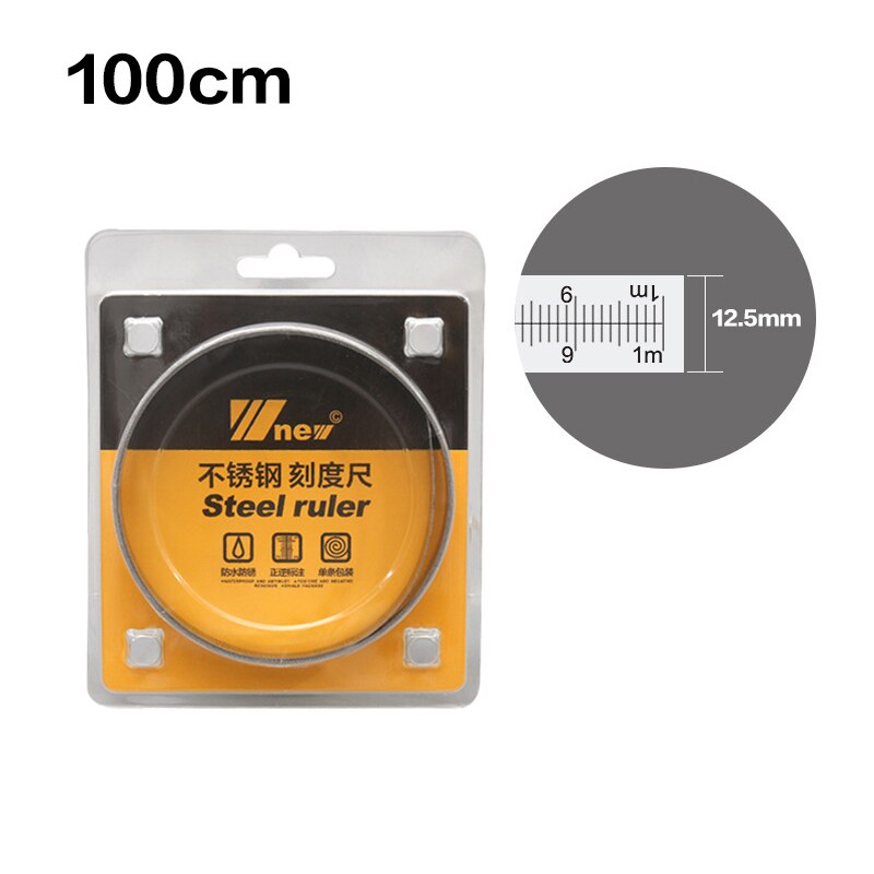 Self-Adhesive Measuring Tape Stainless Steel Workbench Ruler Tape Measure For T-track Table Saw Woodworking: 100cm