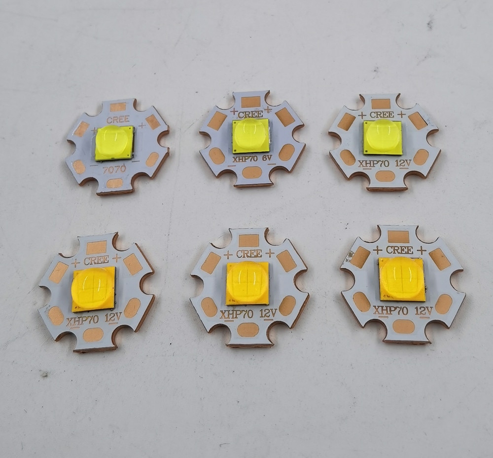 7070 20W 3V6V12V Led wymienić Cree XHP70.2 XHP50.2 dioda emiter fajne ciepłe białe niebieskie dla lampy latarka rower głowy motocykl