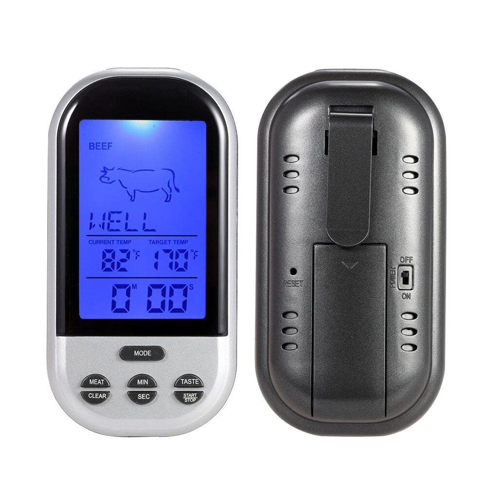 Wireless BBQ Thermometer digital Thermometers Timer Oven Grill Meat Cooking Remote Barbecue Meter Household Probe Kitchen Tool