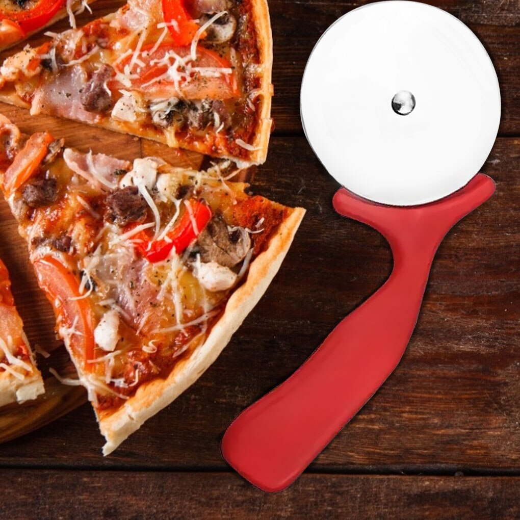Stainless Steel Roller Type Pizza Cutter Bread Pies Wheels Rotary Cake Cut Cooking Tool Household Pizza Knife Cake Tools Wheel