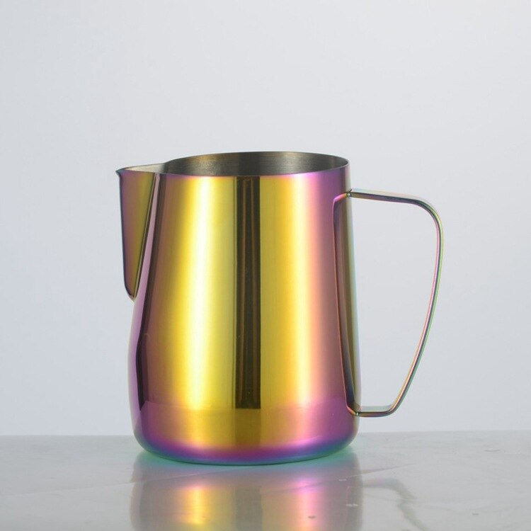 350Ml Espresso Dampende Pitcher Roestvrij Staal Melk Koffie Opschuimen Werper Cup Dampende Pitcher Bier Wijn Drinkware: colorful-350ml