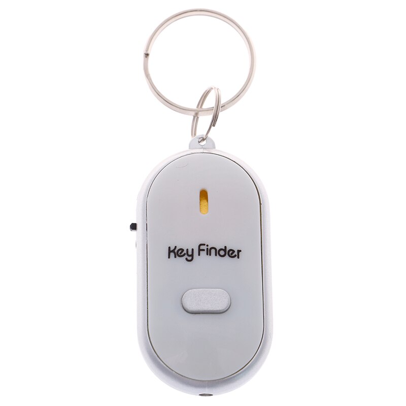 Led Light Zaklamp Remote Sound Control Lost Key Finder Locator Sleutelhanger Mini Oude Leeftijd Anti-Verlies Apparaat Alarm Locator track: WHITE