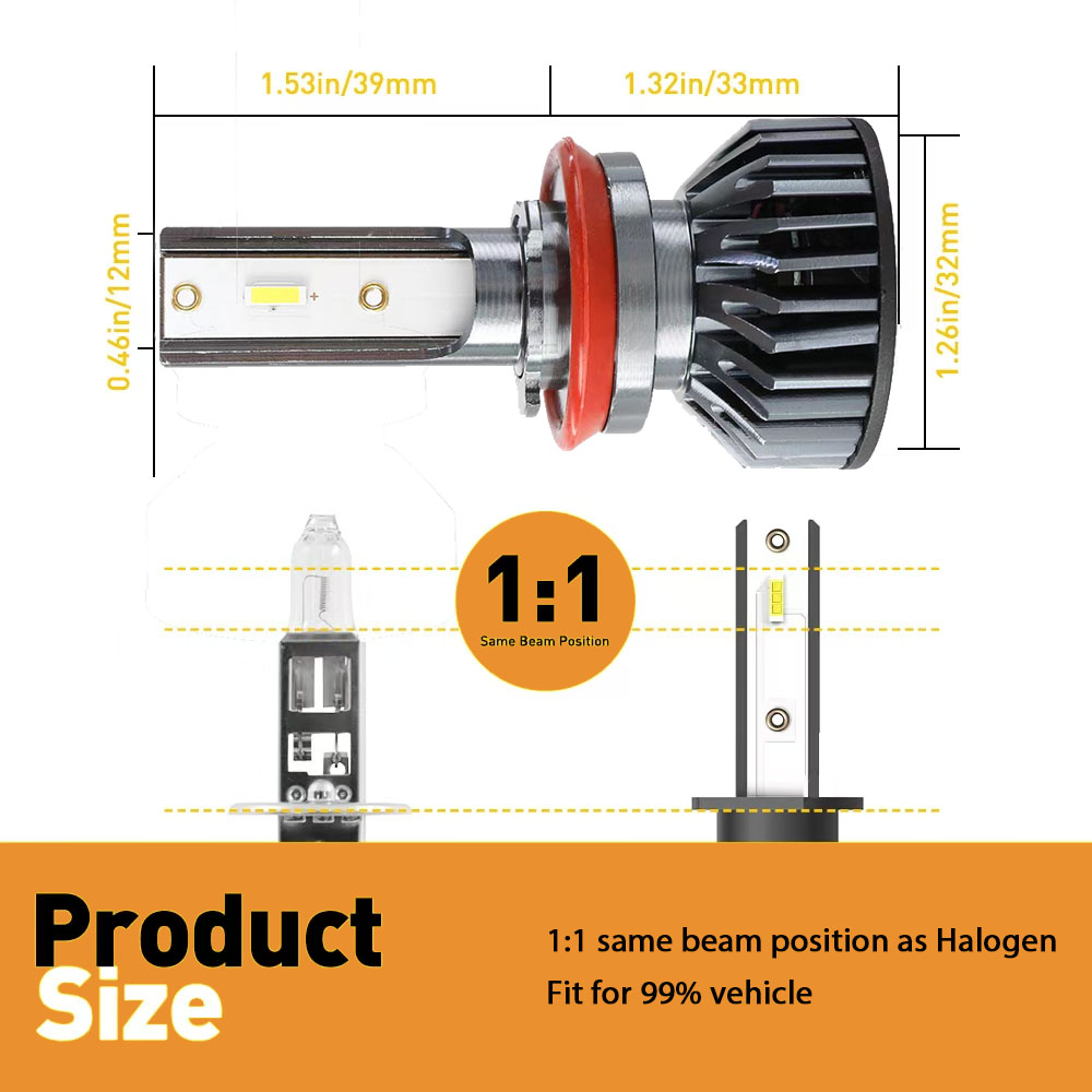 Heyword 26000lm 160 W 1860 CSP chip 3000 k/4300 k/6000 k/8000 k Auto LED Koplamp h4 h7 h1 LED koplampen 9005 H7 h11 led licht