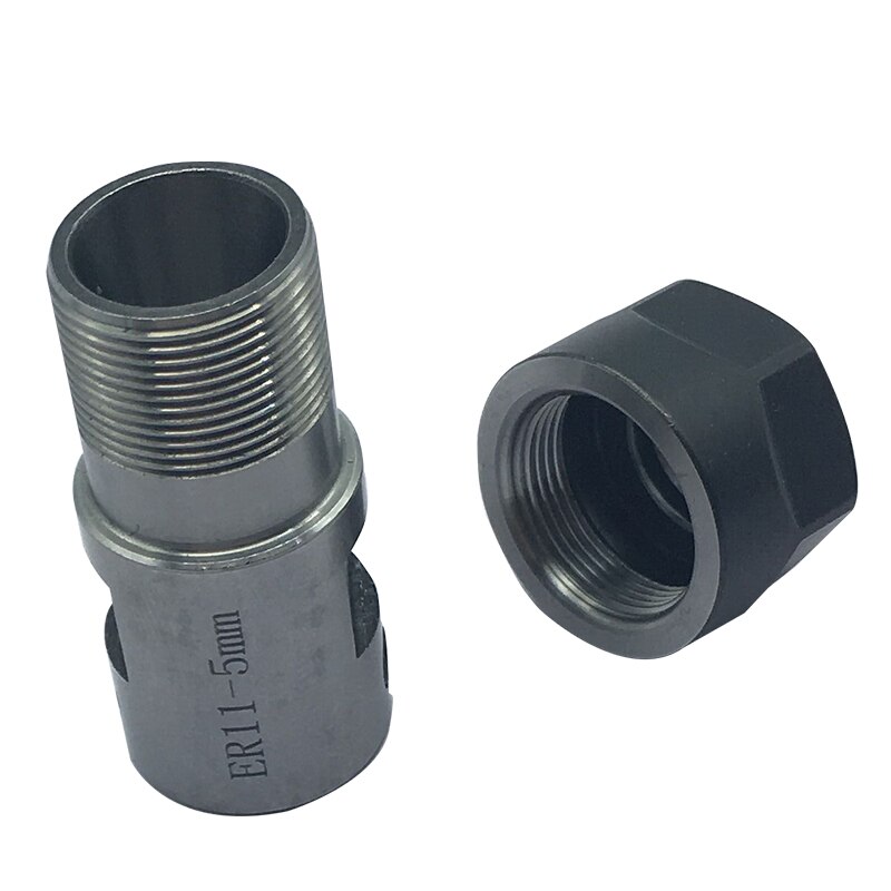 ER11 Collet Chuck Motor Shaft Extension Rod Spindle Collet Inner 4MM 5MM 6MM 6.35MM 8MM For CNC Milling Boring Grinding
