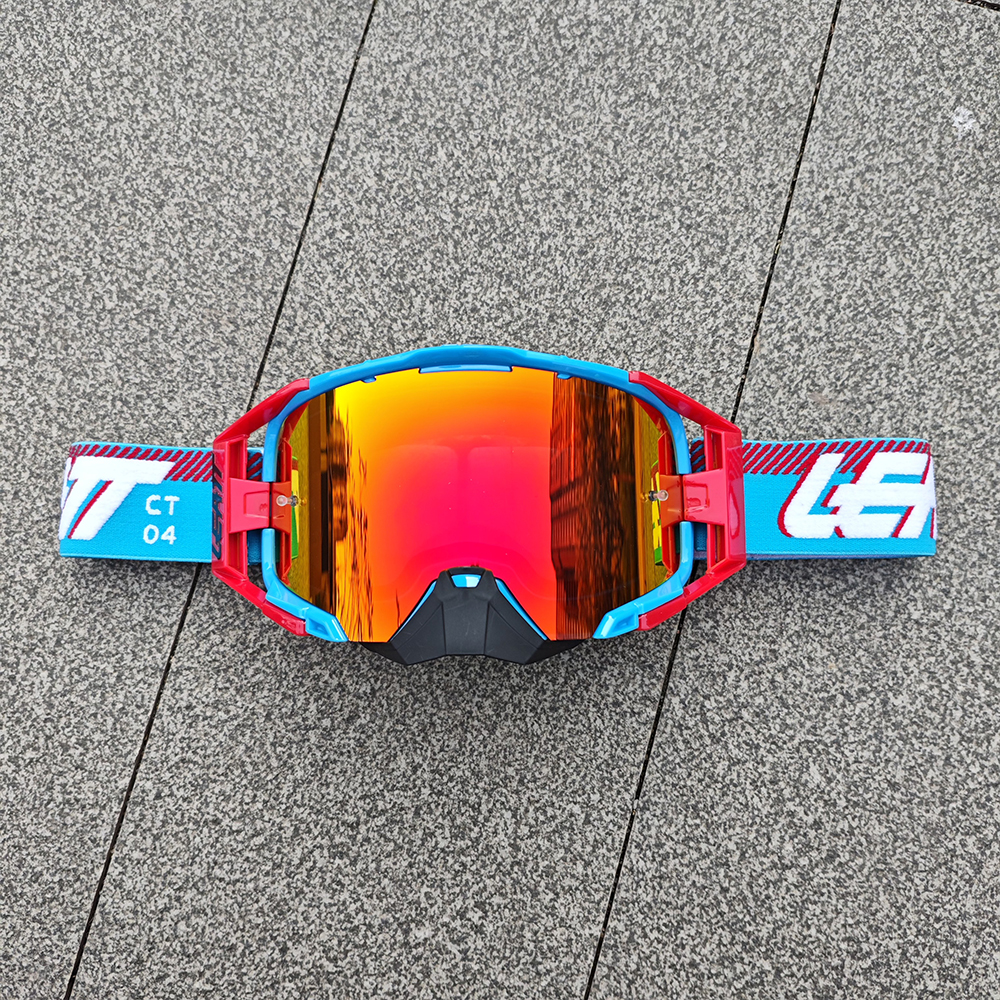 Motorcycle Glasses Velocity6.5 Helmet Goggles Windbreak Ventilate BMX ATV Moto Dirt Bike Outdoor Sports Glasses Safety Goggles: Lavender
