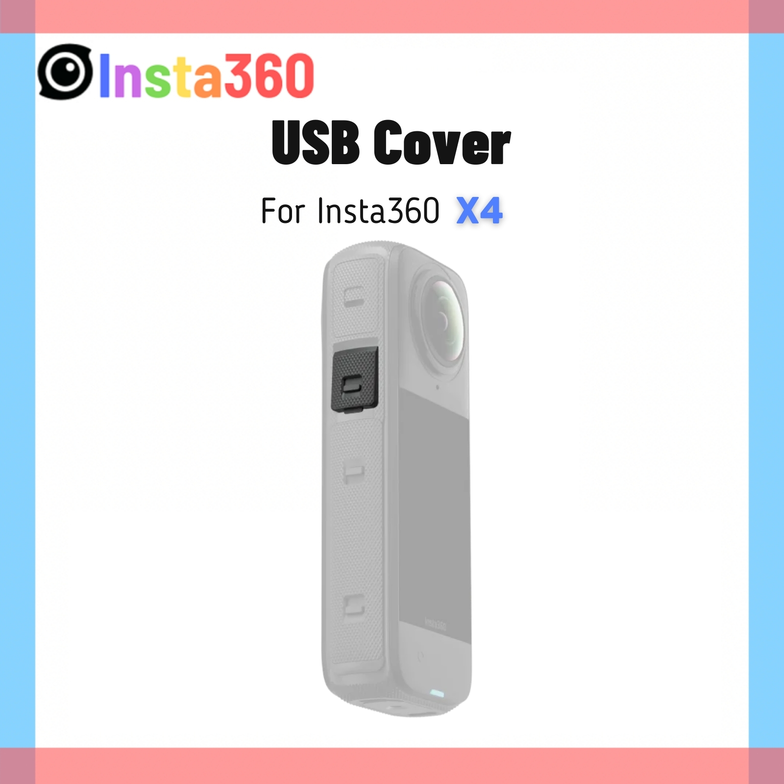 Insta 360 x4 usb-cover type-c oplaadpoort beschermkap vervangend reserveonderdeel voor originele insta 360 x4 accessoires