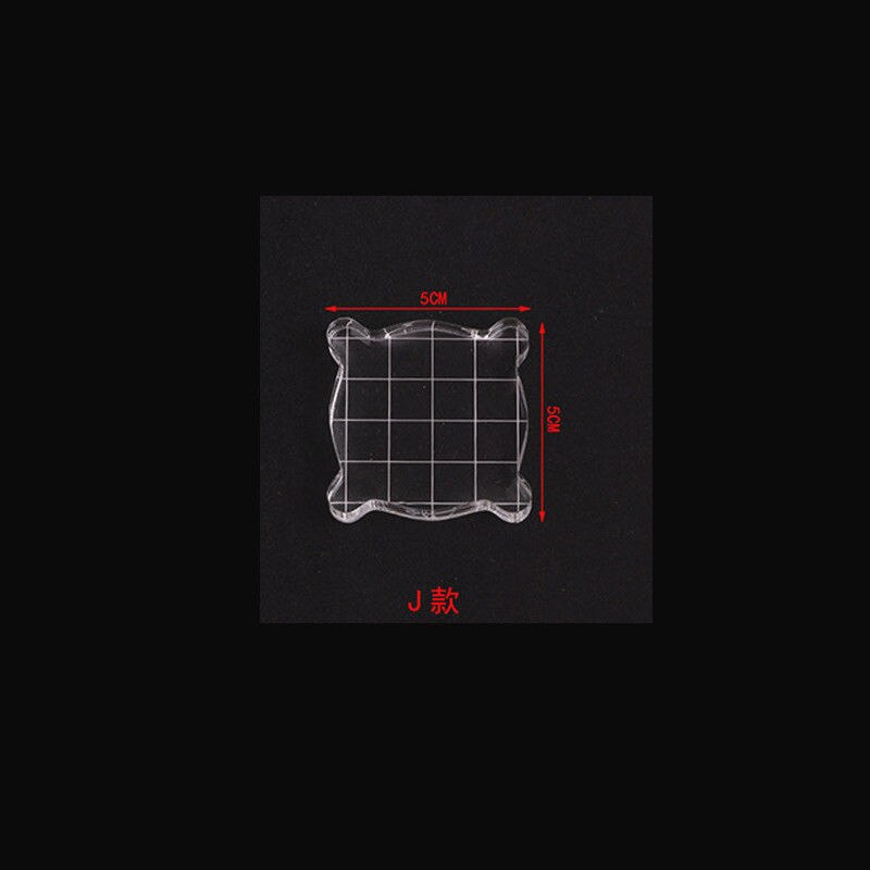 High Transparency Acrylic Block for DIY Transparent Seal Stamp Block handle for DIY Scrapbooking Clear Photo Album Decorative: H