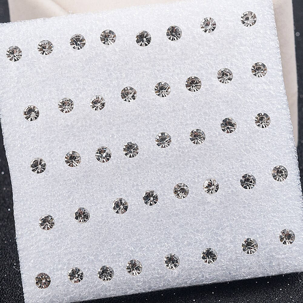 20 paar/satz Frauen Mädchen Strass Kristall Ohr stecker Ohrringe Party Eelgant Ohrring Schmuck 2 3 4 5mm
