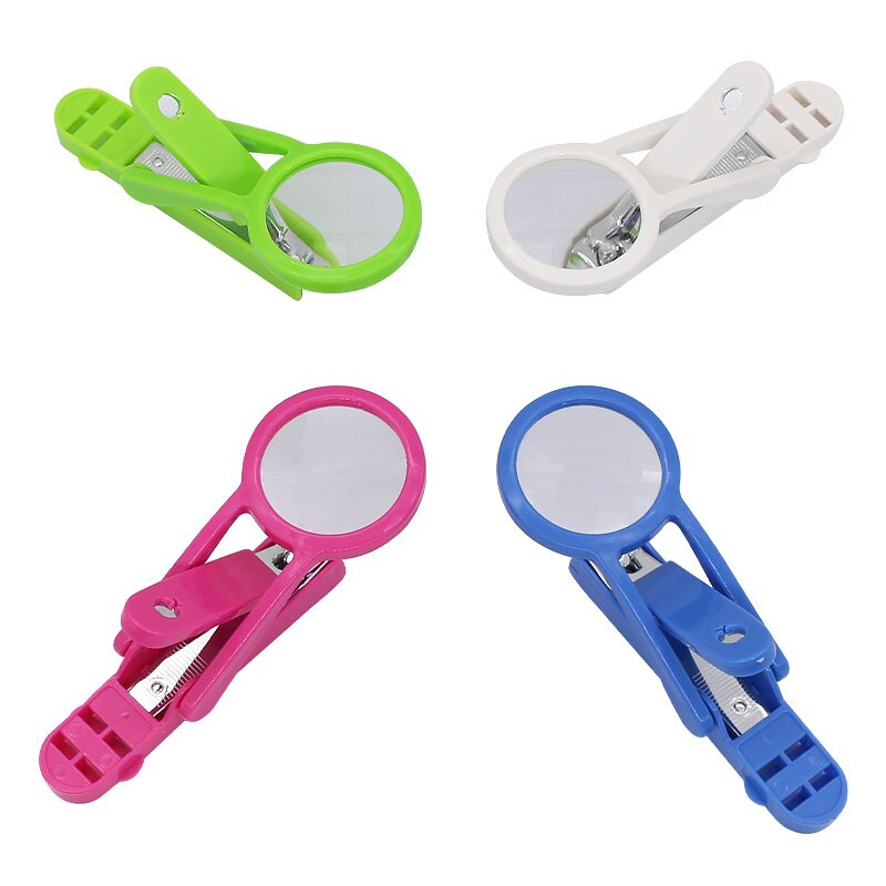 Portable Nail Clipper with Magnifying Glass Flip Magnifier Fingernail Cutter for Baby Old Man Finger Toe Manicure Pedicure Tool