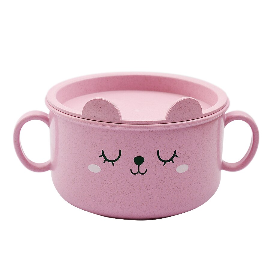 Natuurlijke Kom Lepel Voor Kinderen Cup Kind Voeden Kom Plaat Anti-Brandwonden Fruit Salade Baby Gerechten Gezonde Servies sets
