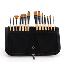 Wood Handle Art Model Paint 14Pcs/set Painting Craft Students Accessories Nylon Hair Oil Watercolour Artist Paint Brushes