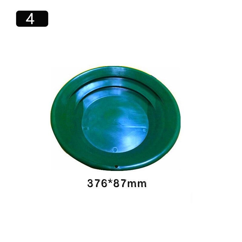Green Plastic Gold Pan Basin Nugget Mining Dredging Prospecting for Sand Gold Mining Manual Wash Gold Panning Equipment: 375x87mm