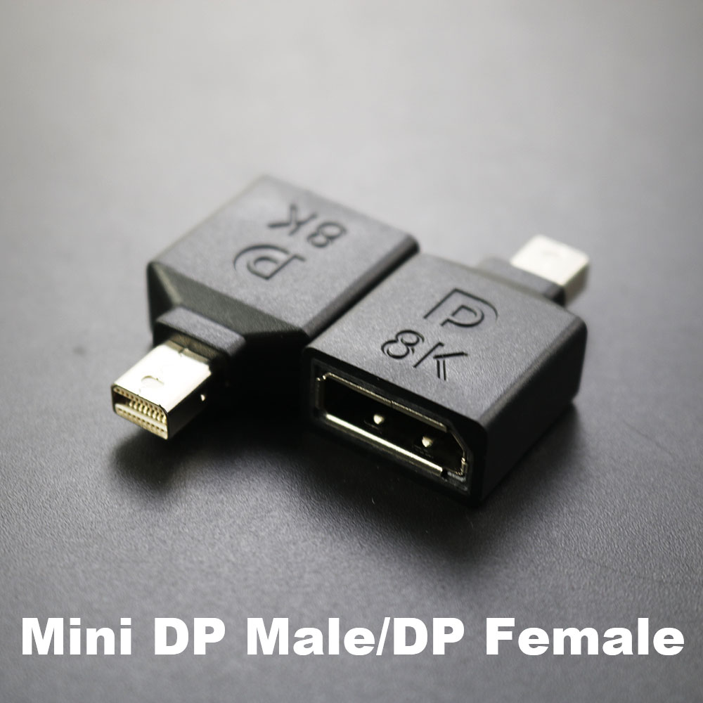 Displayport 1,4 V zu Mini-dp-Adapter rechtwinklig dp 8k/60hz 4k 2k/165hz durch 90 Grad Winkel Displayport 1,4 Konverter: Silber