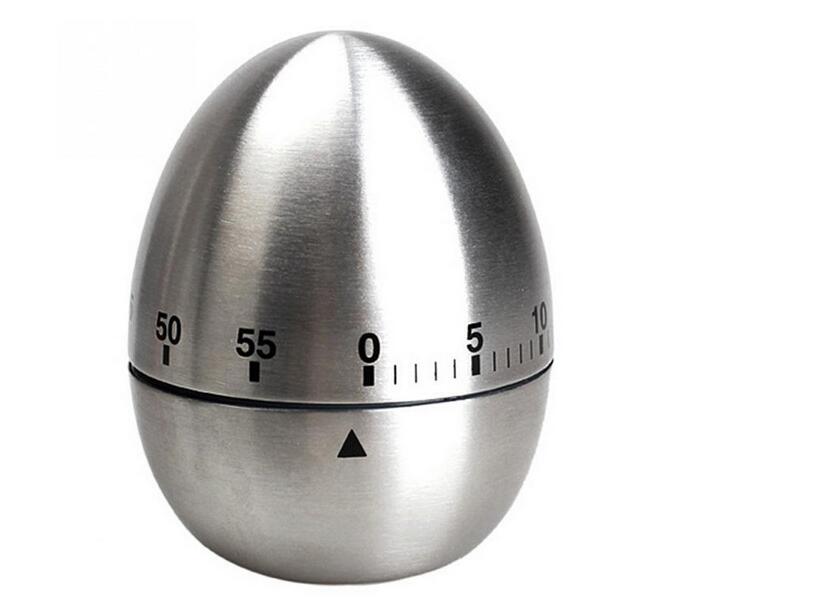 Cooking Kitchen Mechanical Timer Alarm 60 Minutes Stainless Steel Kitchen Cooking Tools Kitchen Egg Timer Egg Reminder